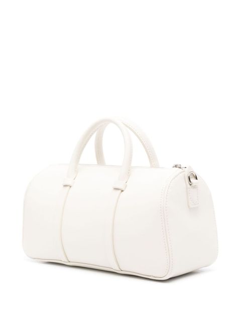 Longchamp logo-debossed leather tote bag - White - zdjęcie produktu nr 2