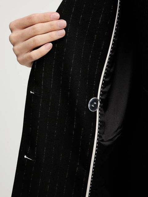 Guess marynarka ZANITA kolor czarny dwurzędowa W5BN59 W2422