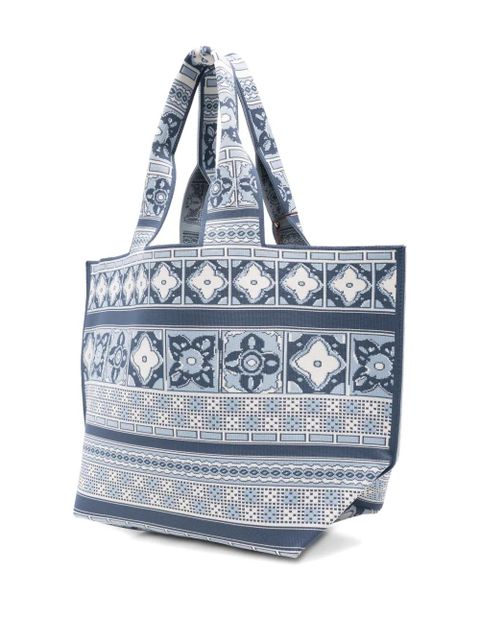 ALEMAIS Villa Romantica patterned tote bag - Blue - zdjęcie produktu nr 2