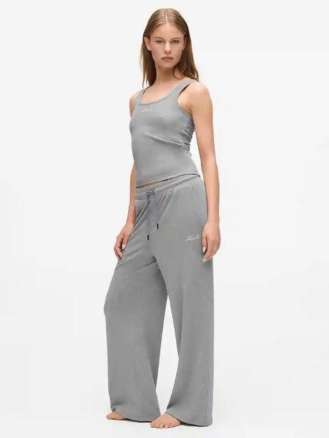 Karl Lagerfeld top kolor szary A4W44019 - zdjęcie produktu nr 2