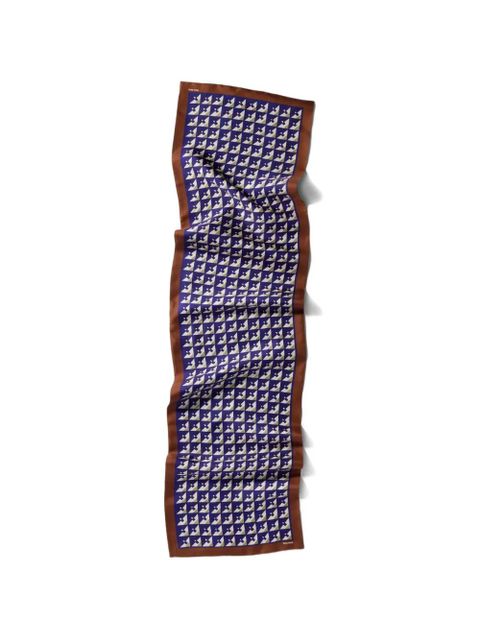 Miu Miu logo-printed scarf - Blue - zdjęcie produktu nr 2
