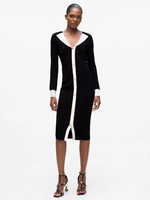 Karl Lagerfeld sukienka kolor czarny midi dopasowana A4W13025 - zdjęcie produktu nr 1