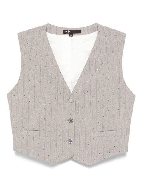 Maje pinstriped vest - Grey - zdjęcie produktu nr 1