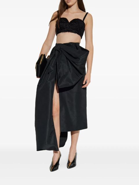 Givenchy sweetheart-neck crop top - Black - zdjęcie produktu nr 2