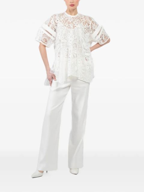 3.1 Phillip Lim Flounce lace panel blouse - White - zdjęcie produktu nr 2