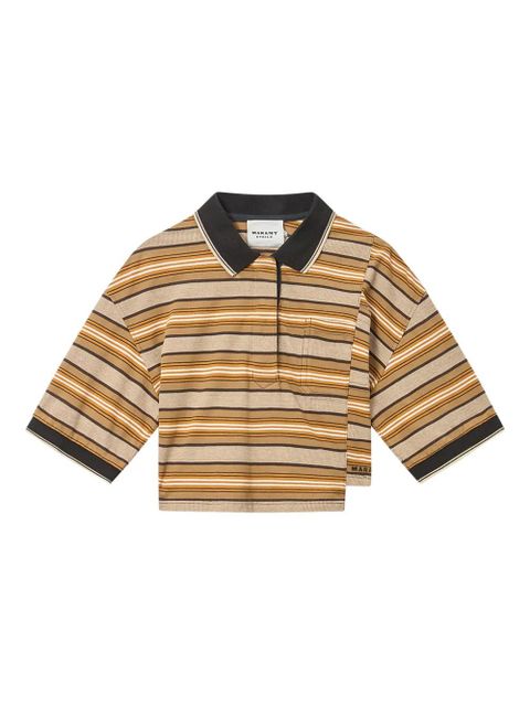 MARANT ÉTOILE Isalyne striped top - Neutrals - zdjęcie produktu nr 1