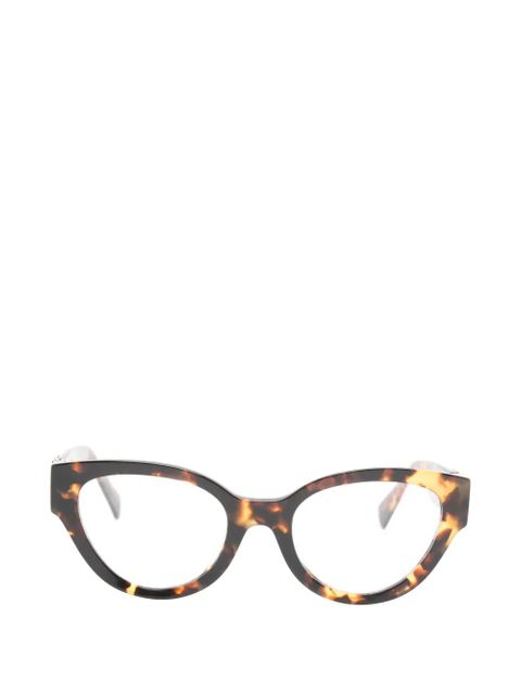 Miu Miu Eyewear tortoiseshell-effect cat-eye glasses - Brown - zdjęcie produktu nr 1