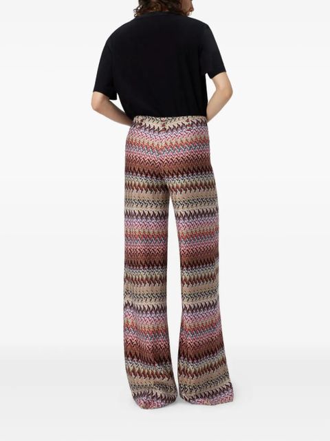 Missoni chevron-pattern trousers - Red