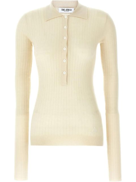 The Attico ribbed sweater - White - zdjęcie produktu nr 1
