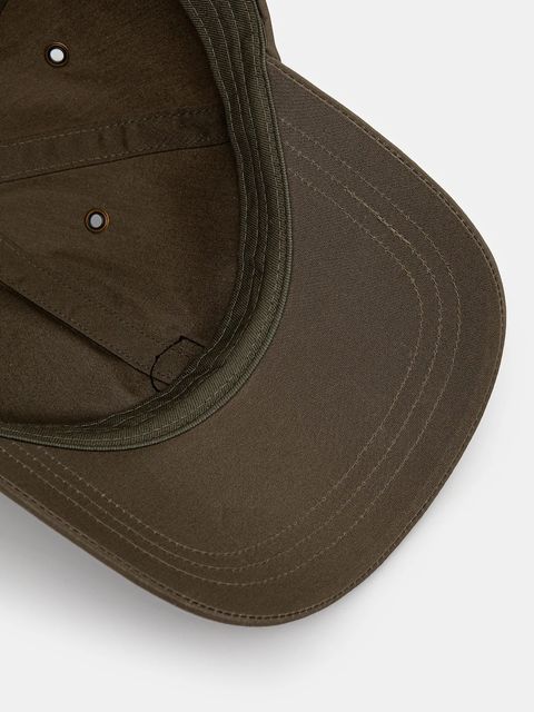 Fjallraven czapka z daszkiem Vidda kolor zielony z aplikacją F77357