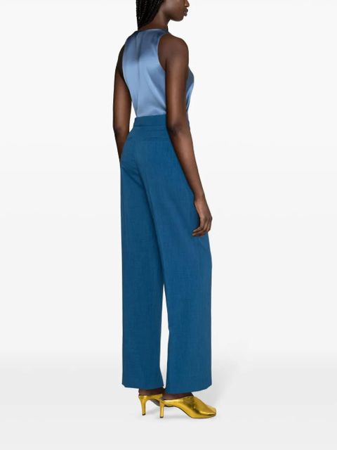 Tory Burch tailored melange trousers - Blue