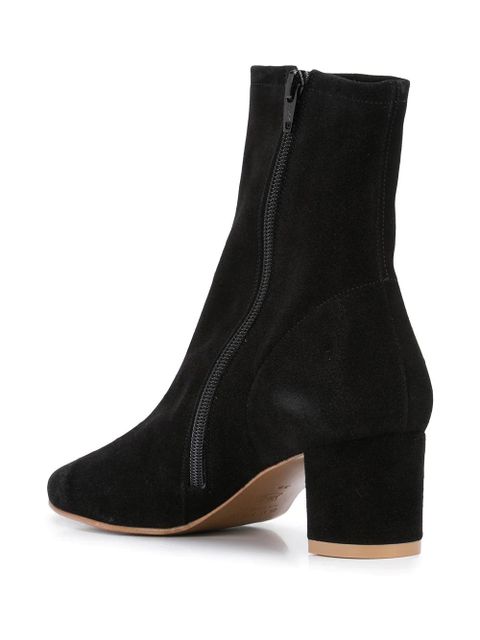 BY FAR ankle-length suede boots - Black - zdjęcie produktu nr 2