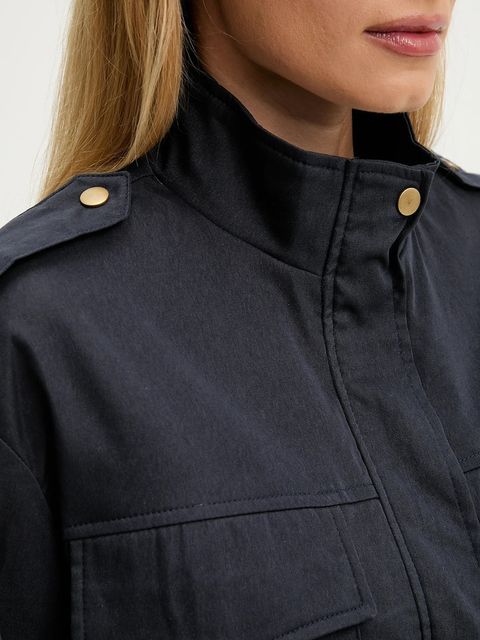 Answear.LAB kurtka kolor granatowy przejściowa