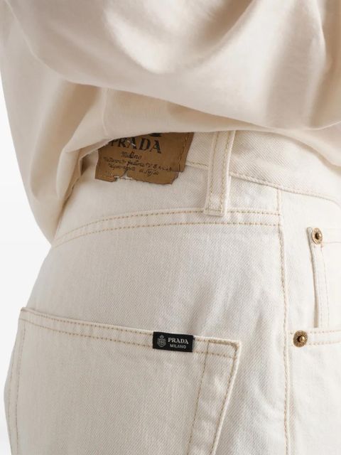 Prada old denim five-pocket jeans - White