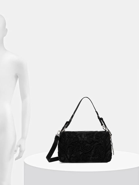 Desigual torebka ROMEO FLORAL TOTAL BL kolor czarny 25WAXP41 - zdjęcie produktu nr 2