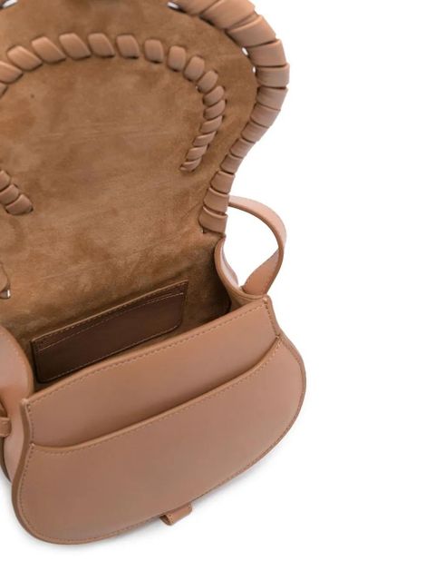 Chloé small Marcie whipstitch crossbody bag - Brown