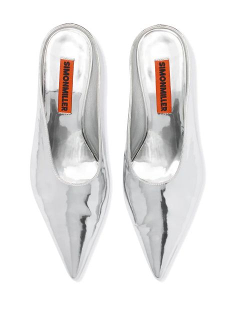 Simon Miller closed-toe pointed mules - Silver - zdjęcie produktu nr 2