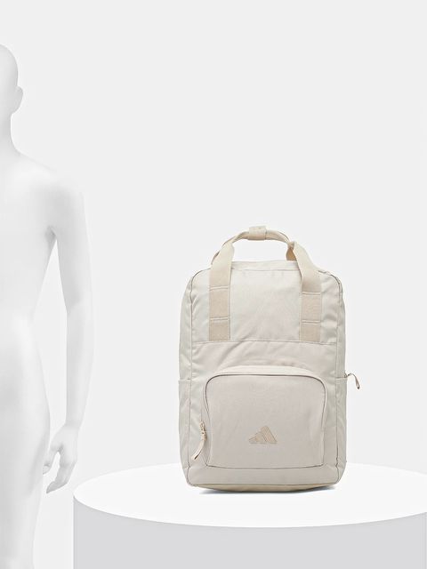 adidas plecak Prime kolor beżowy duży z nadrukiem JX3988