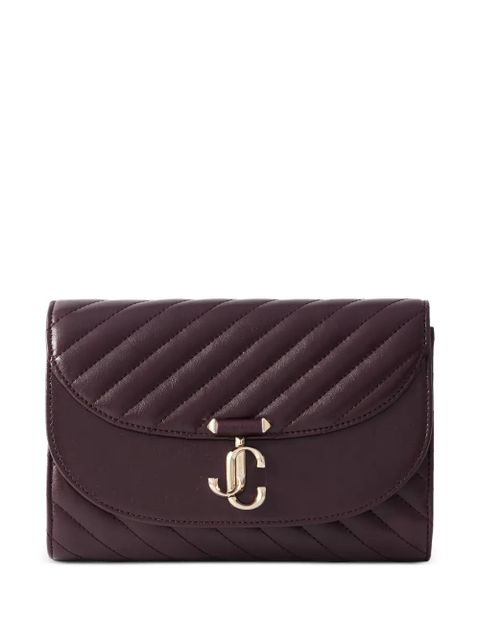 Jimmy Choo quilted leather clutch bag - Purple - zdjęcie produktu nr 1
