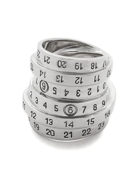 MM6 Maison Margiela Numeric ring - Silver - zdjęcie produktu nr 1