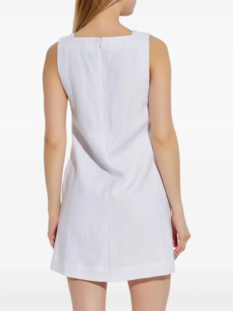 Posse linen mini dress - White