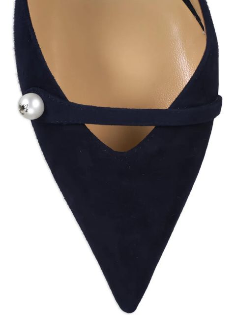 Jimmy Choo Amita pearl suede pumps - Blue