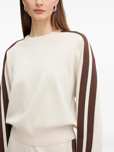 PINKO striped sweatshirt - Neutrals