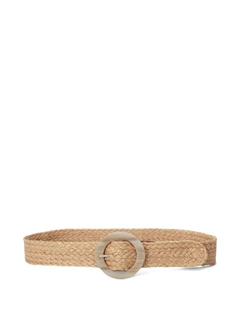 Lauren Ralph Lauren round-buckle woven belt - Neutrals - zdjęcie produktu nr 1