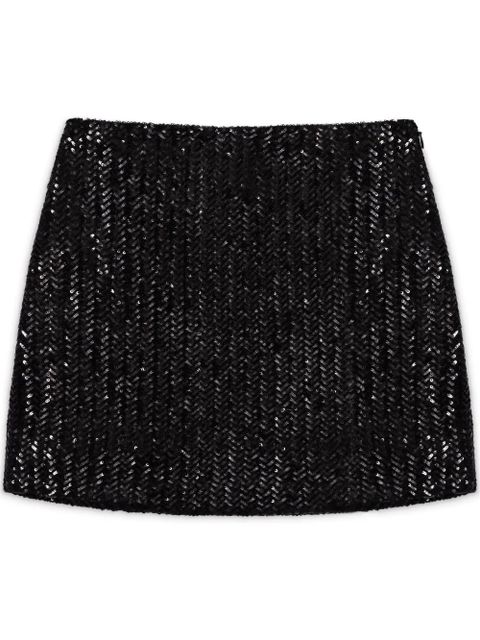 ANINE BING Tierra mini skirt - Black - zdjęcie produktu nr 1