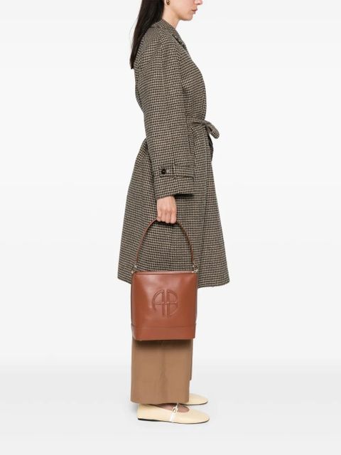 ANINE BING logo-patch tote bag - Brown - zdjęcie produktu nr 2