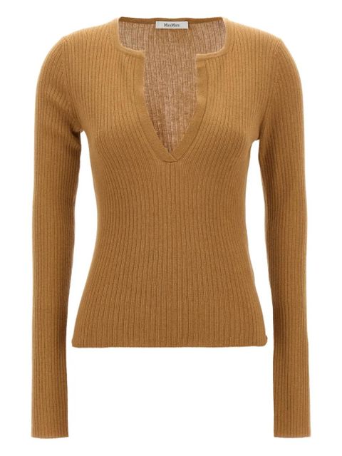 Max Mara Urlo Henley-neck ribbed sweater - Neutrals - zdjęcie produktu nr 1