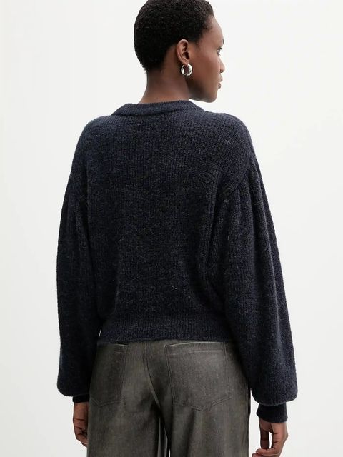 Rotate sweter z wełną 0 kolor granatowy 1142781725