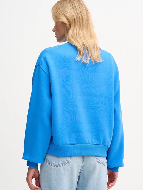 Tommy Hilfiger bluza damska kolor niebieski z nadrukiem WW0WW47831