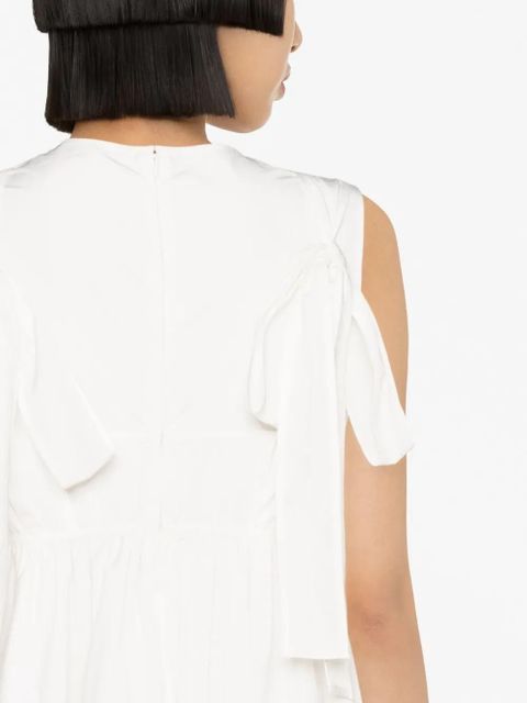 Cecilie Bahnsen bow-detail minidress - White