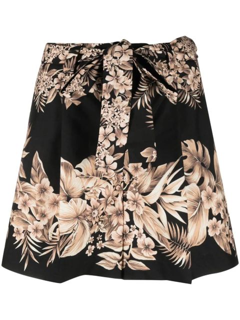 TWINSET floral-print detail shorts - Black - zdjęcie produktu nr 1