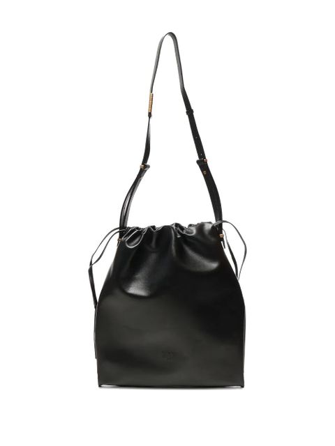 PINKO drawstring leather shoulder bag - Black - zdjęcie produktu nr 2