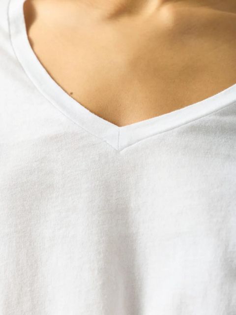 American Vintage long-sleeve V-neck T-shirt - White