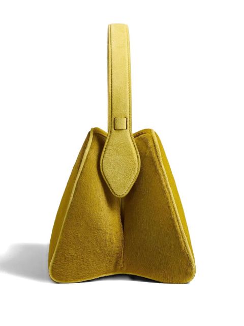 KHAITE top-handle leather tote bag - Yellow