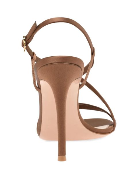 Gianvito Rossi slingback cross-strap sandals - Brown