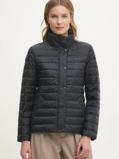 Gant kurtka puchowa damska kolor czarny przejściowa 4700281