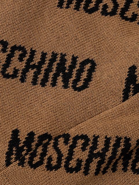 Moschino czapka z wełną kolor brązowy M5859 60112 - zdjęcie produktu nr 2