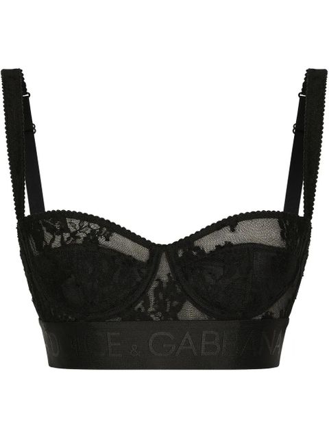 Dolce & Gabbana lace balconette bra - Black - zdjęcie produktu nr 1