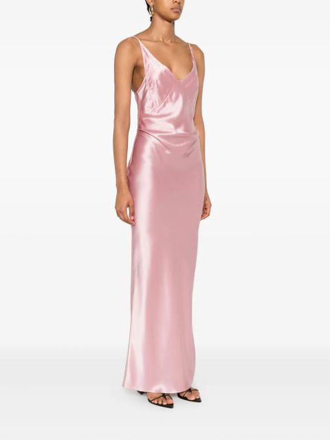 Nanushka slip long dress - Pink