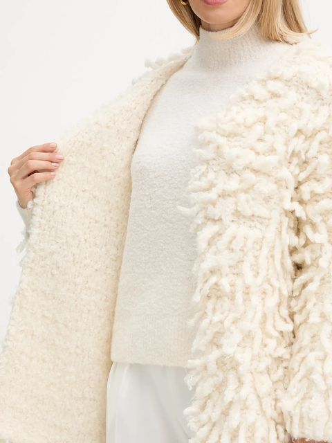 Forte Forte kardigan z dodatkiem wełny damski kolor beżowy ciepły 14452.mycoat