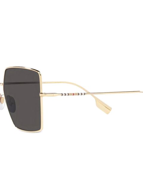 Burberry Eyewear Daphne check-detail sunglasses - Gold