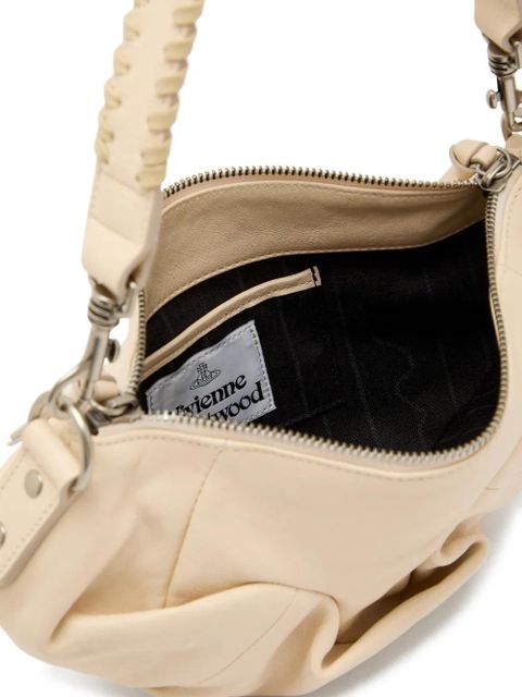 Vivienne Westwood Agnes Orb braided shoulder bag - Neutrals