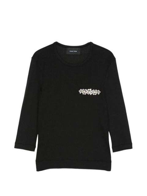 Simone Rocha embellished top - Black - zdjęcie produktu nr 1