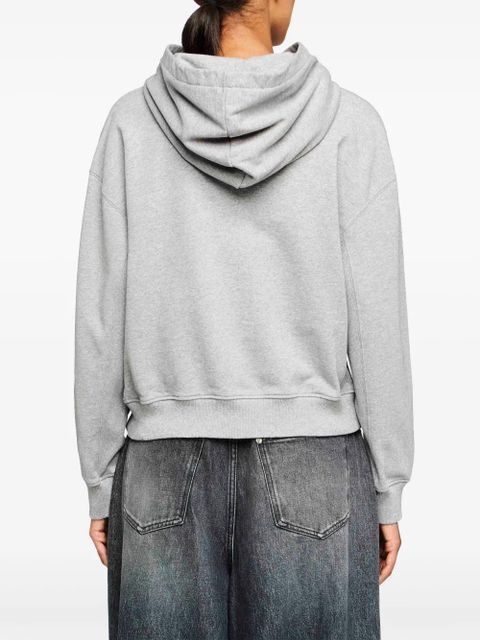 JW Anderson anchor-embroidered hoodie - Grey - zdjęcie produktu nr 2