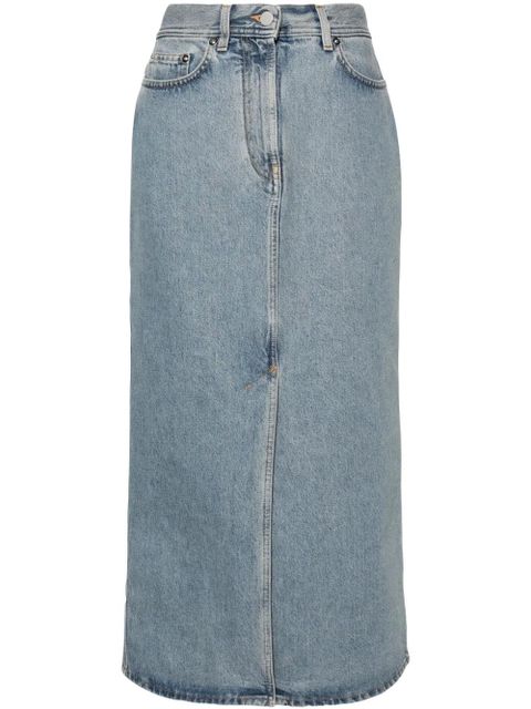 LouLou de Saison high-rise long denim skirt - Blue - zdjęcie produktu nr 1