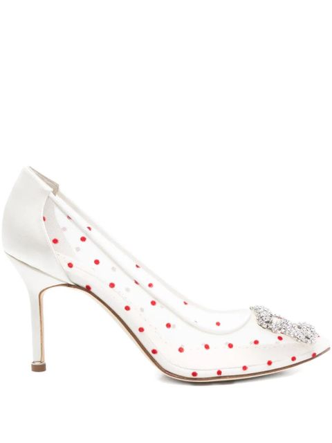 Manolo Blahnik 95mm Hansigi pumps - White - zdjęcie produktu nr 1